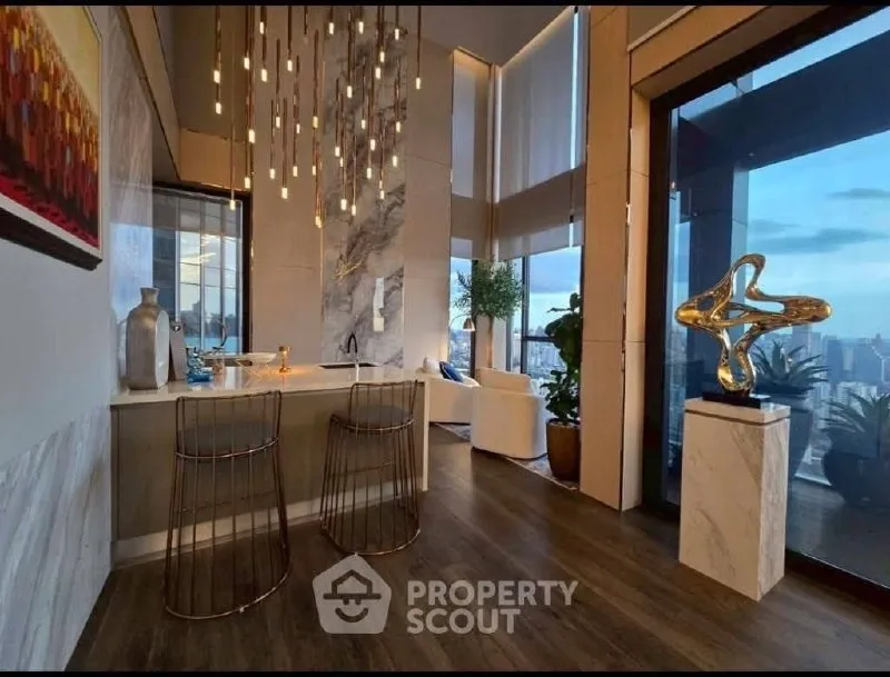 4 bedroom condo for rent in Asok Bangkok - balcony perspective