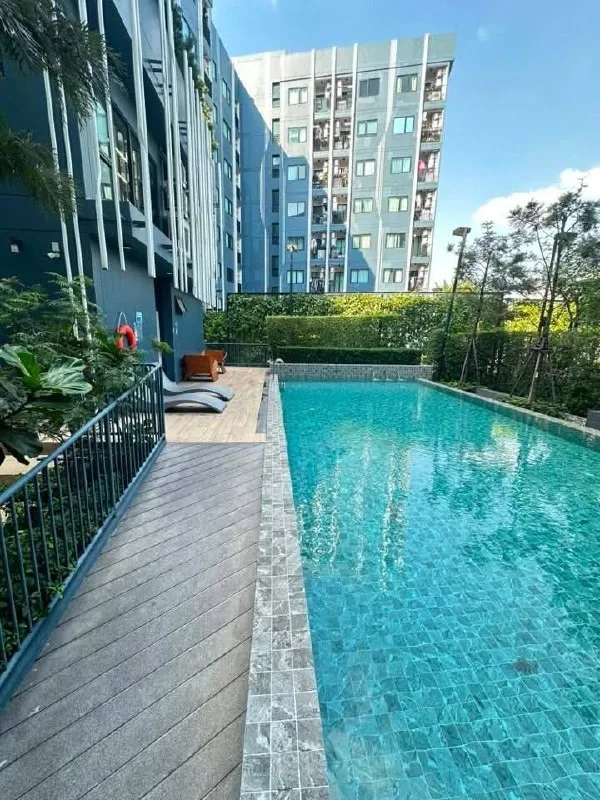 1 bedroom condo for rent in Ladprao Bangkok - swimming pool and building amenities