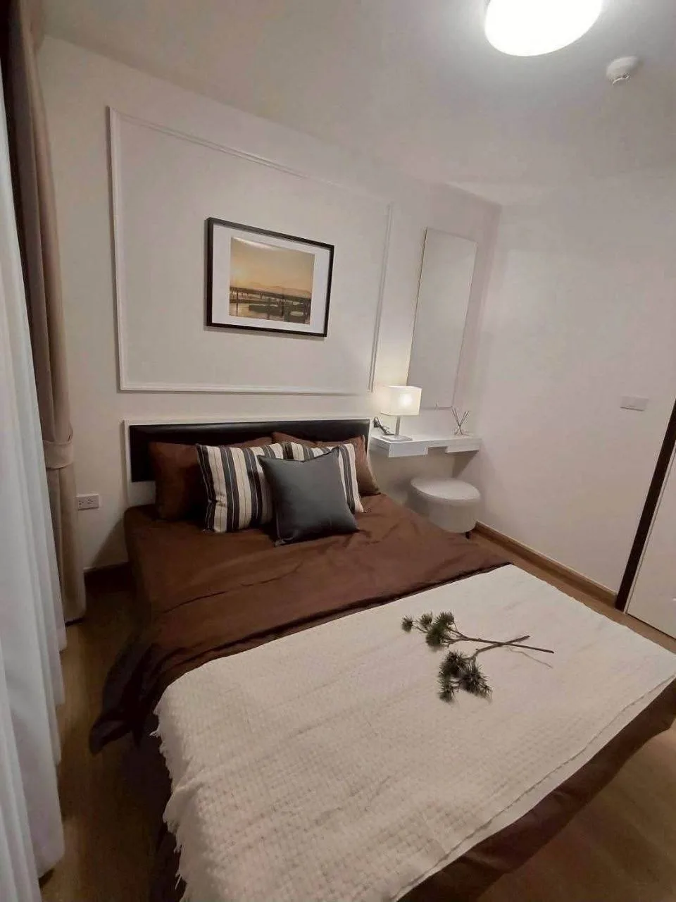 1 bedroom condo for rent in Bang Na Bangkok - master bedroom interior