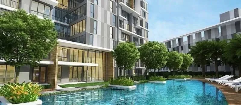 1 bedroom condo for rent in Bang Na Bangkok - living room view