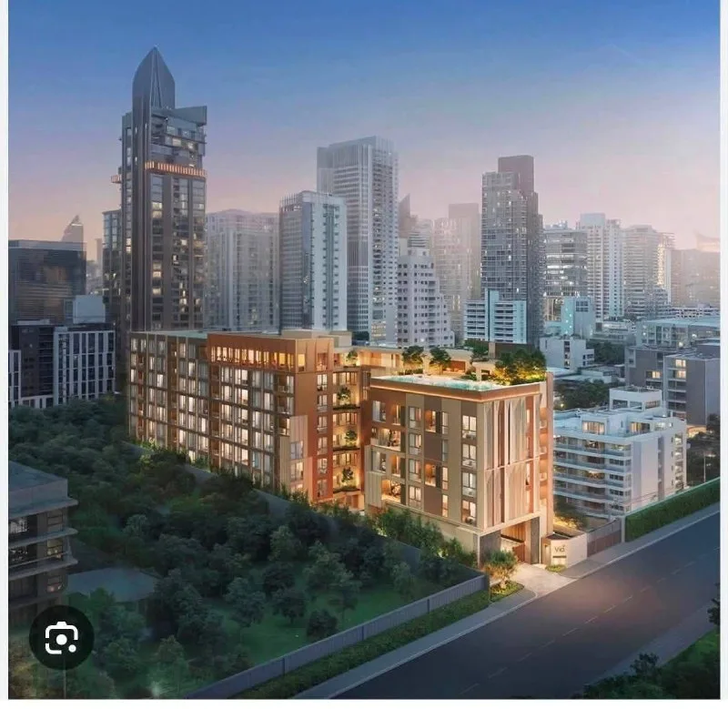 1 bedroom condo for rent in Thong Lo Bangkok - balcony perspective