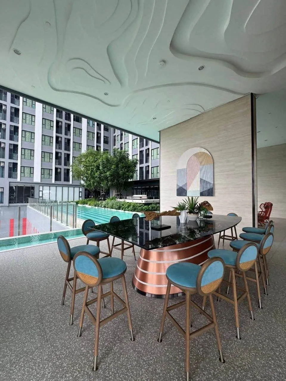 1 bedroom condo for rent in Phra Khanong Bangkok - bathroom and modern finishes