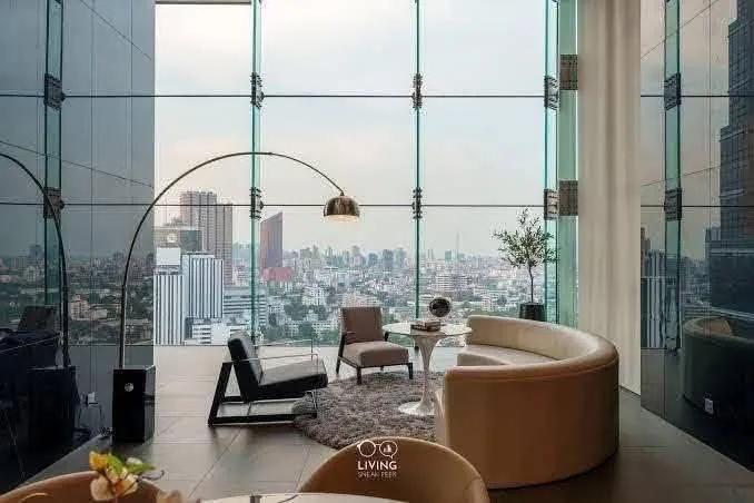 1 bedroom condo for rent in Phaya Thai Bangkok - balcony perspective