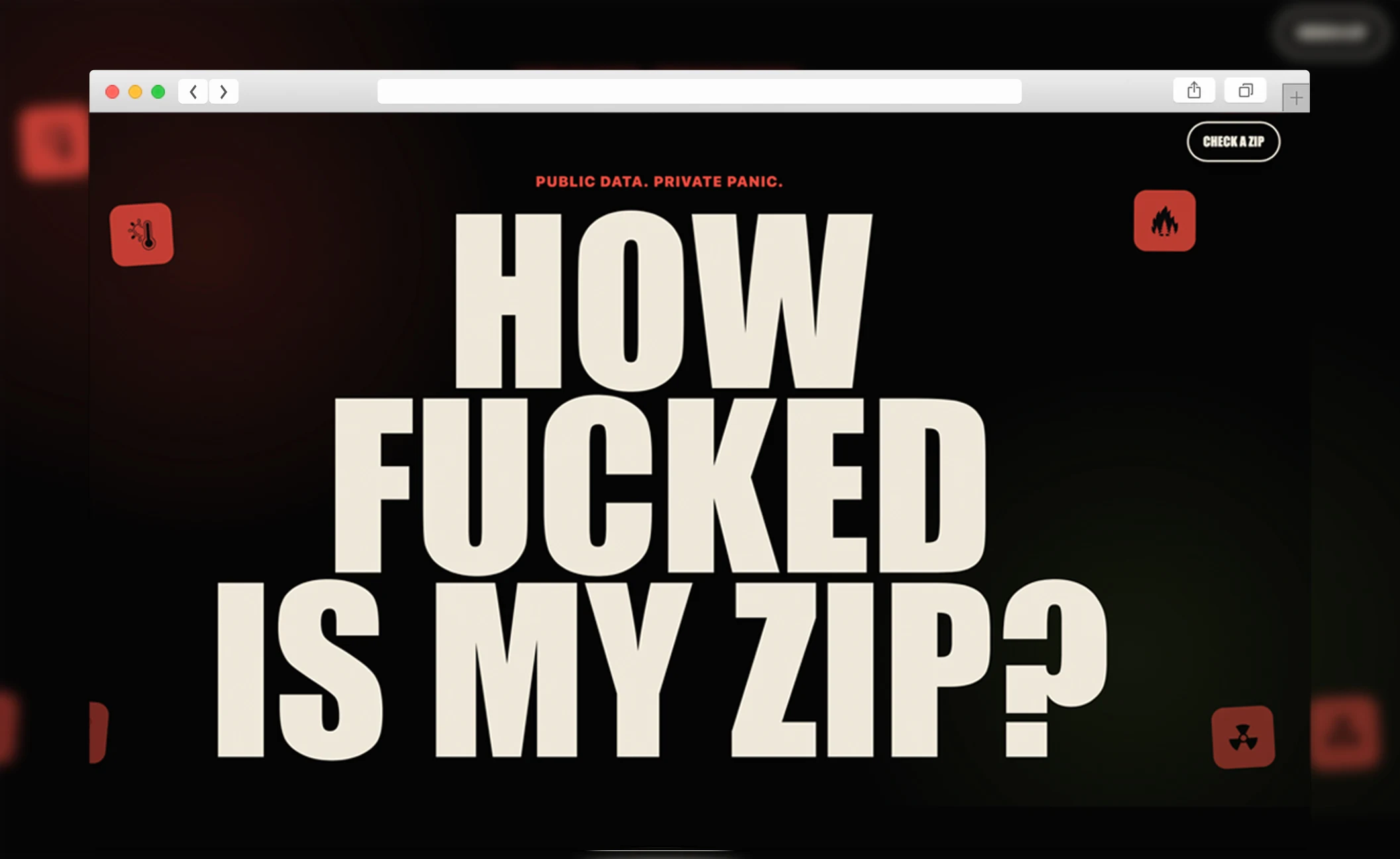 How F*cked Is My ZIP?