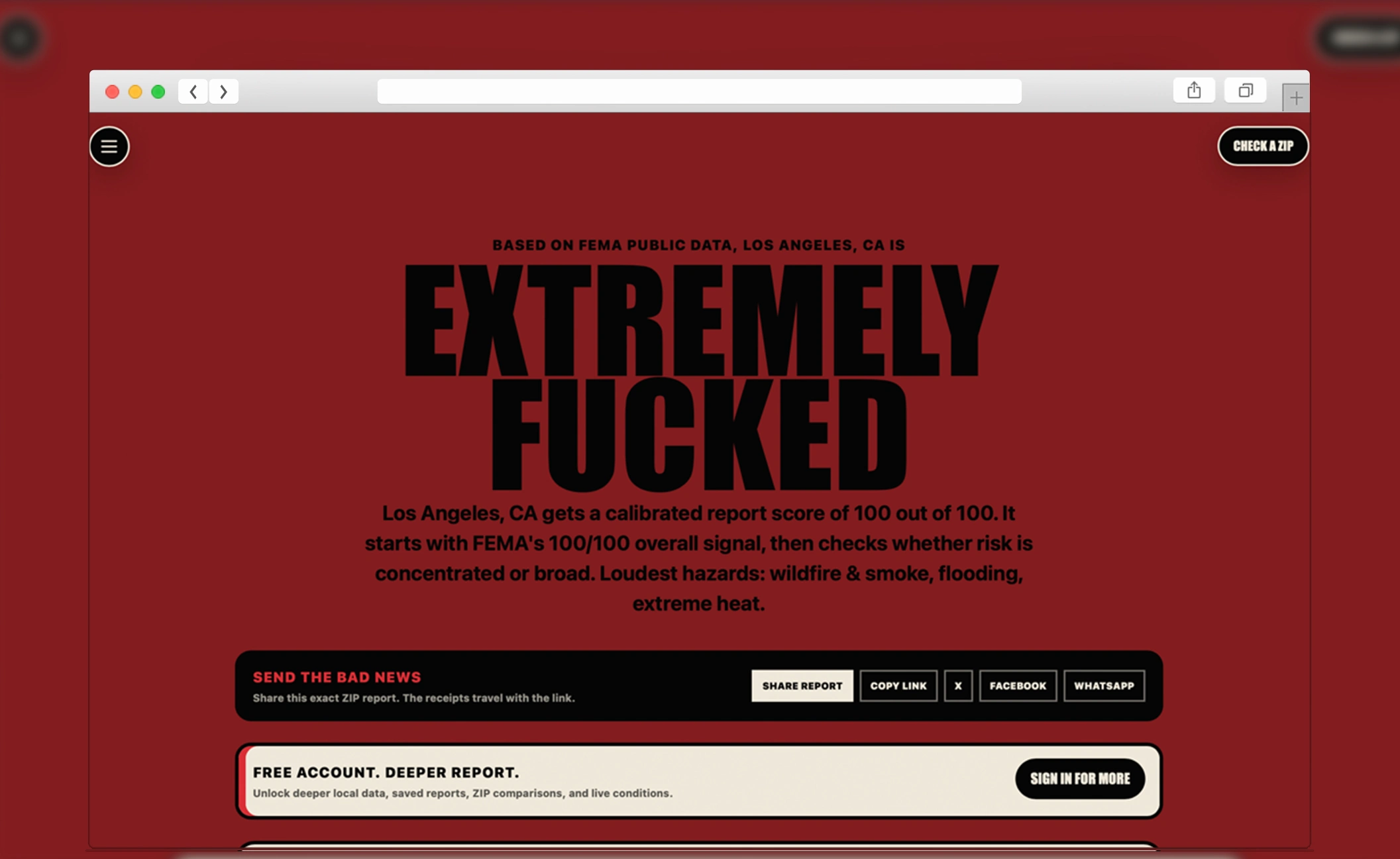 How F*cked Is My ZIP? — view 2