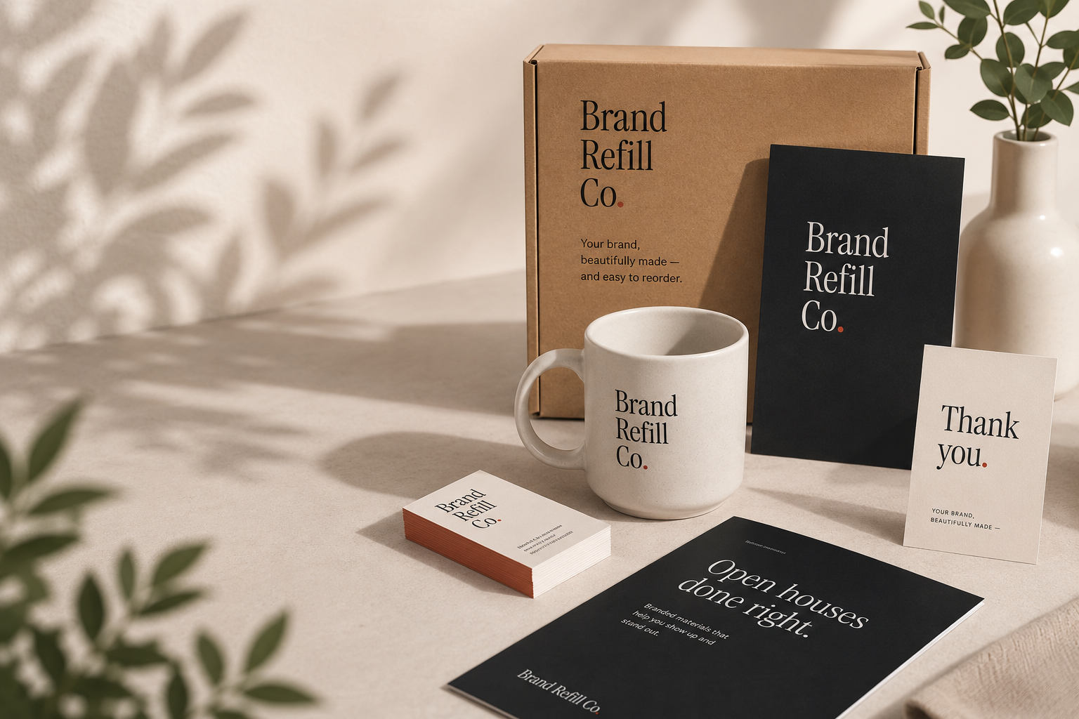 Branded materials by Brand Refill Co.