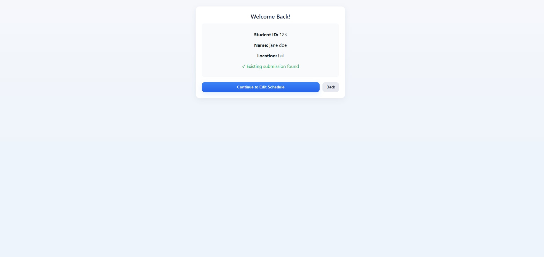 SemesterShiftBuilder: Student availability form (4)