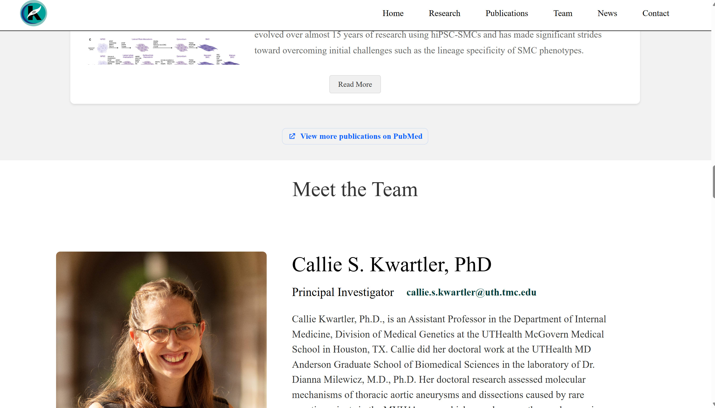 Website for the Kwartler Research Lab:
