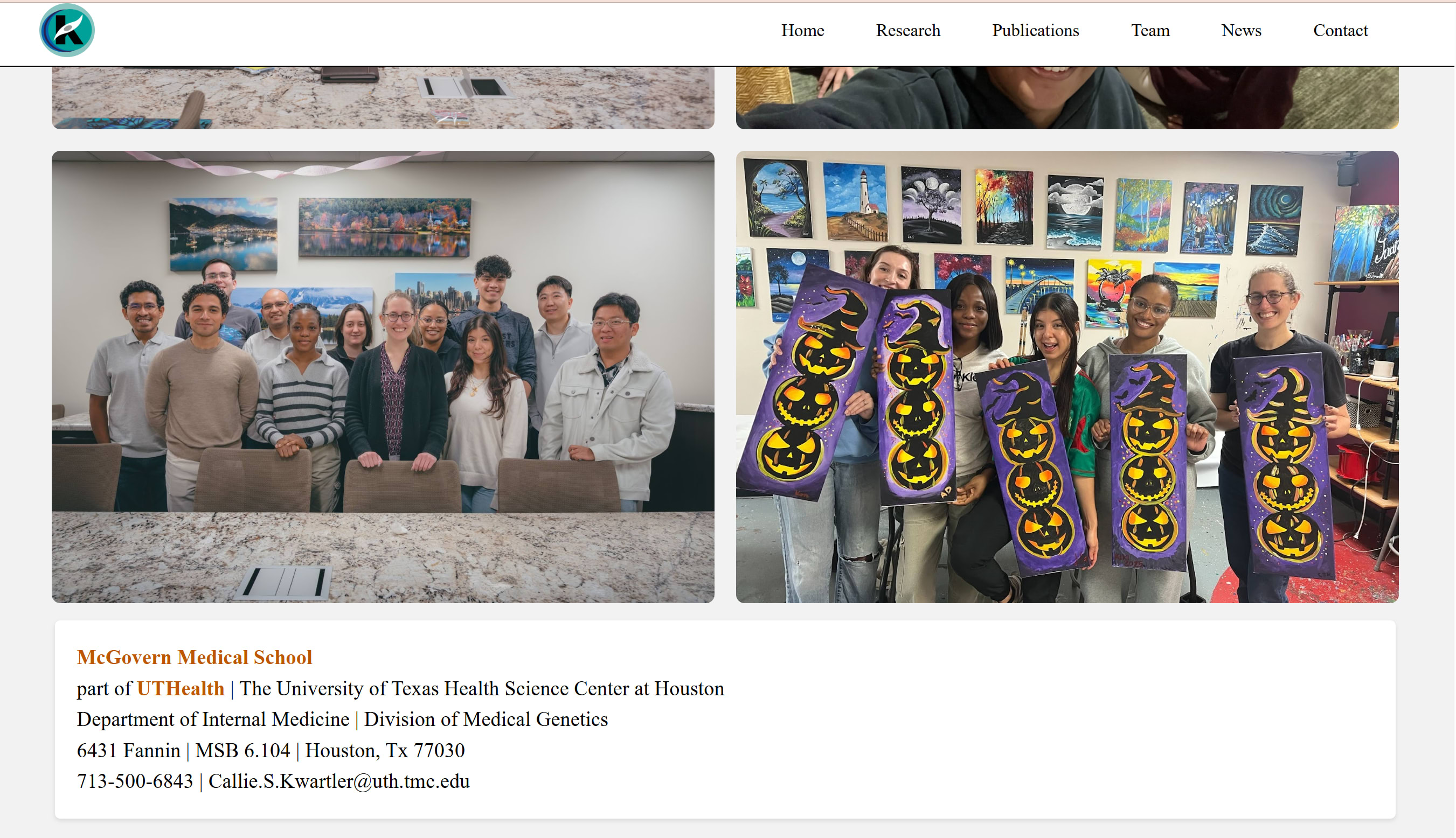 Website for the Kwartler Research Lab: