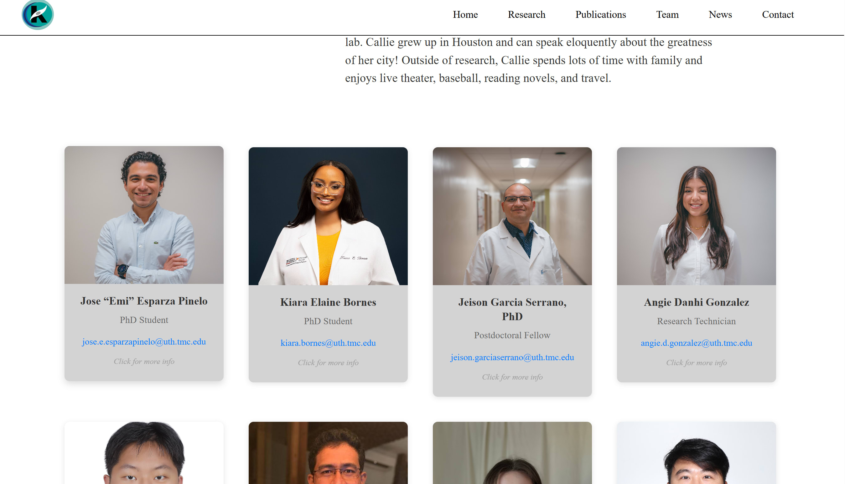 Website for the Kwartler Research Lab: