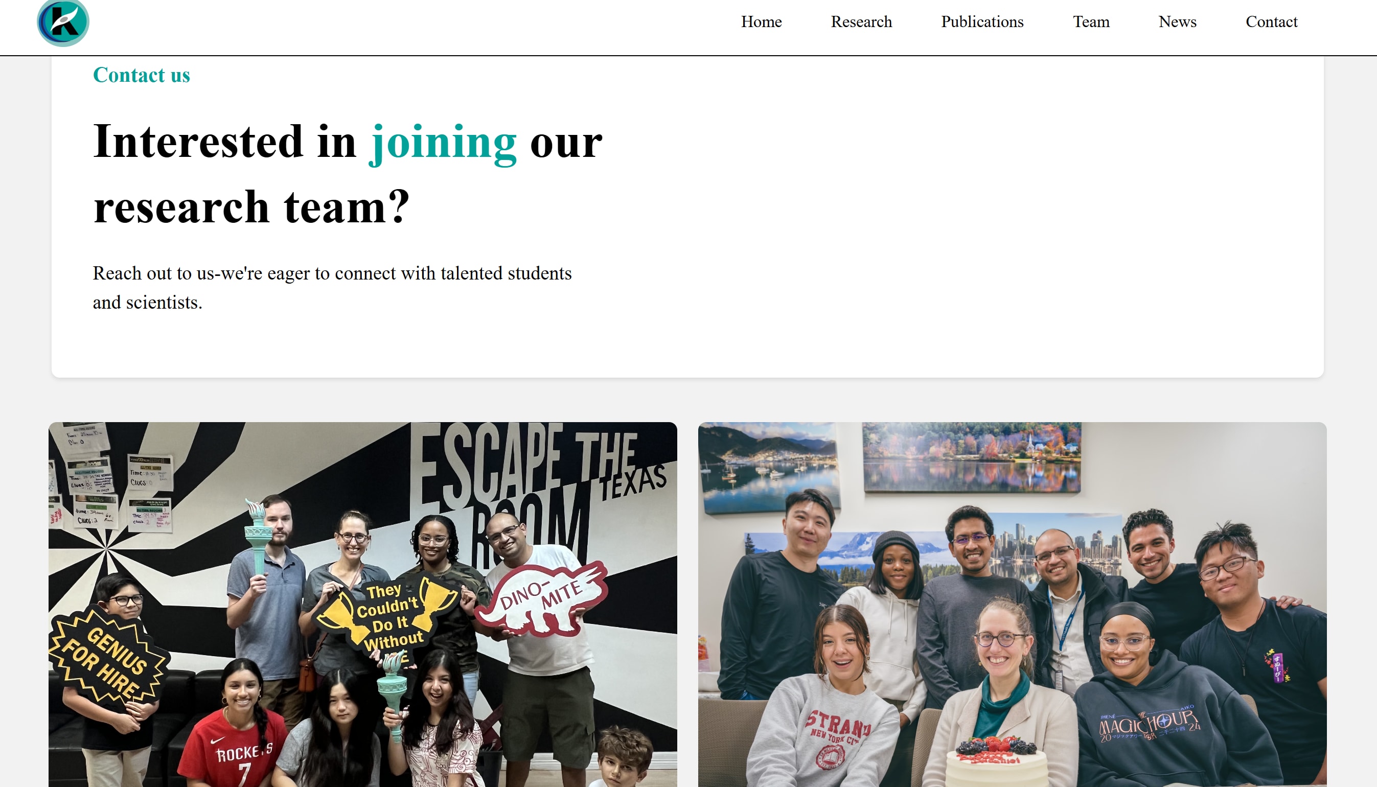 Website for the Kwartler Research Lab: