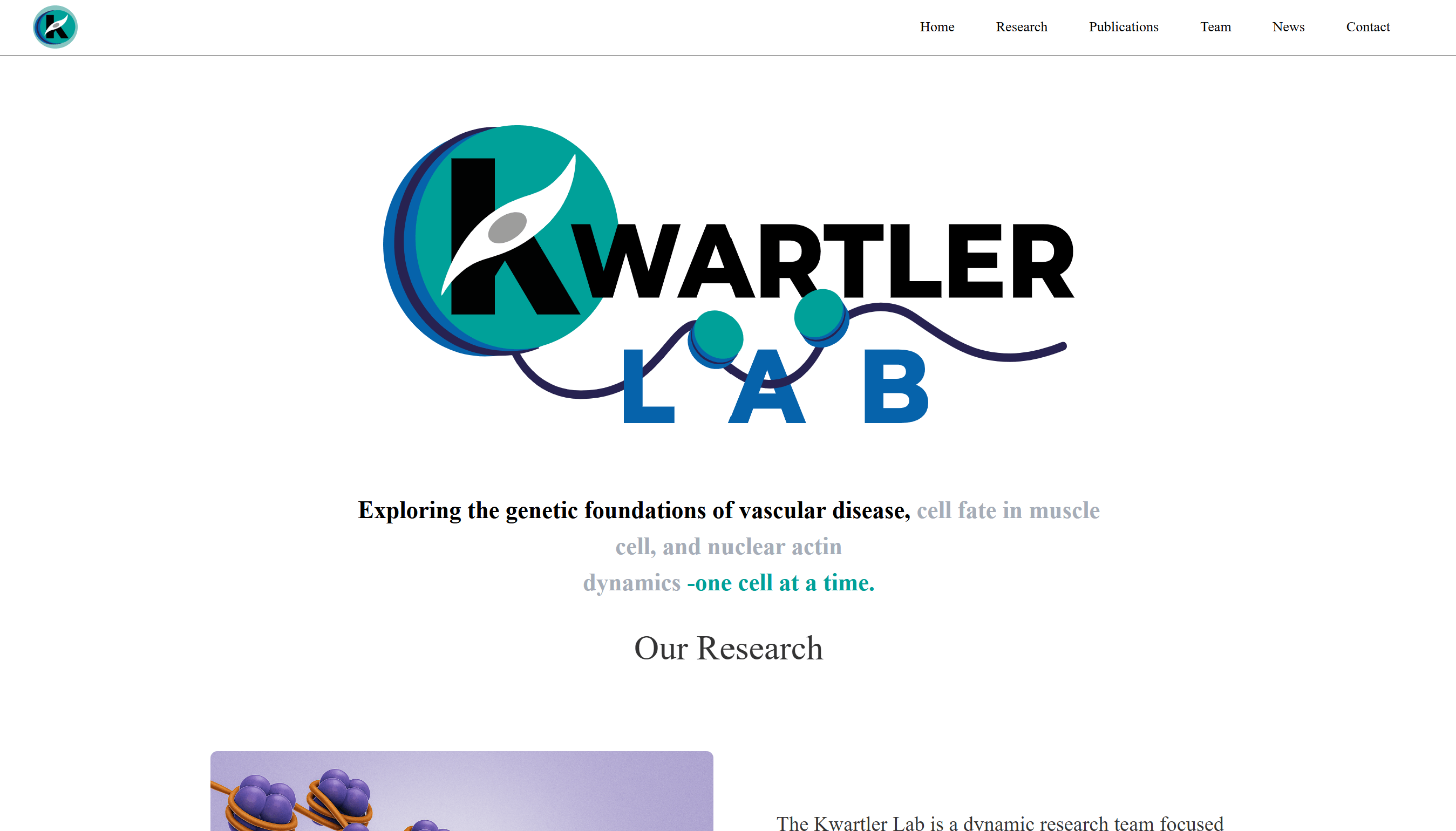 Website for the Kwartler Research Lab: Kwartler Research Lab website