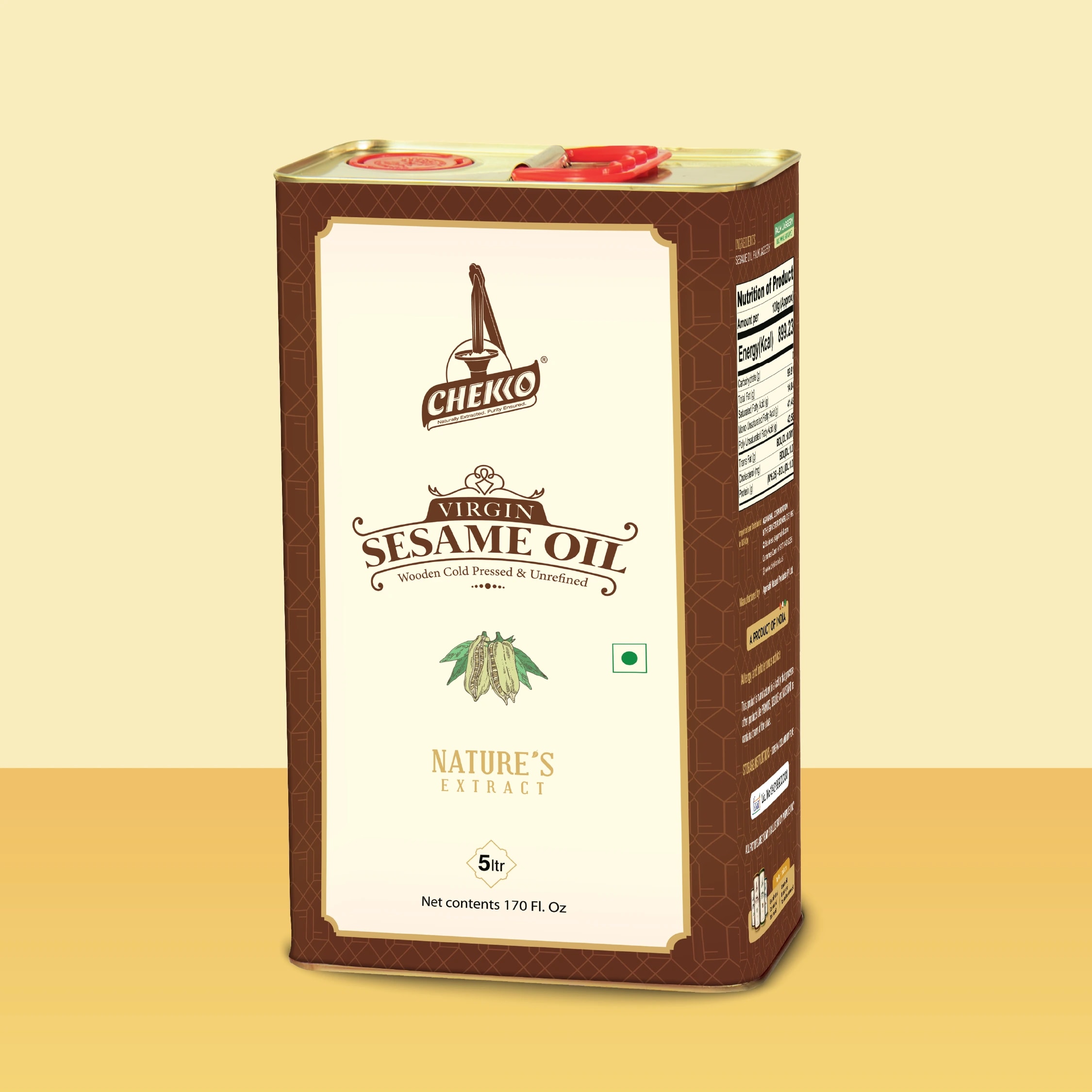 Chekko Cold Pressed Virgin Sesame Oil - Image 2