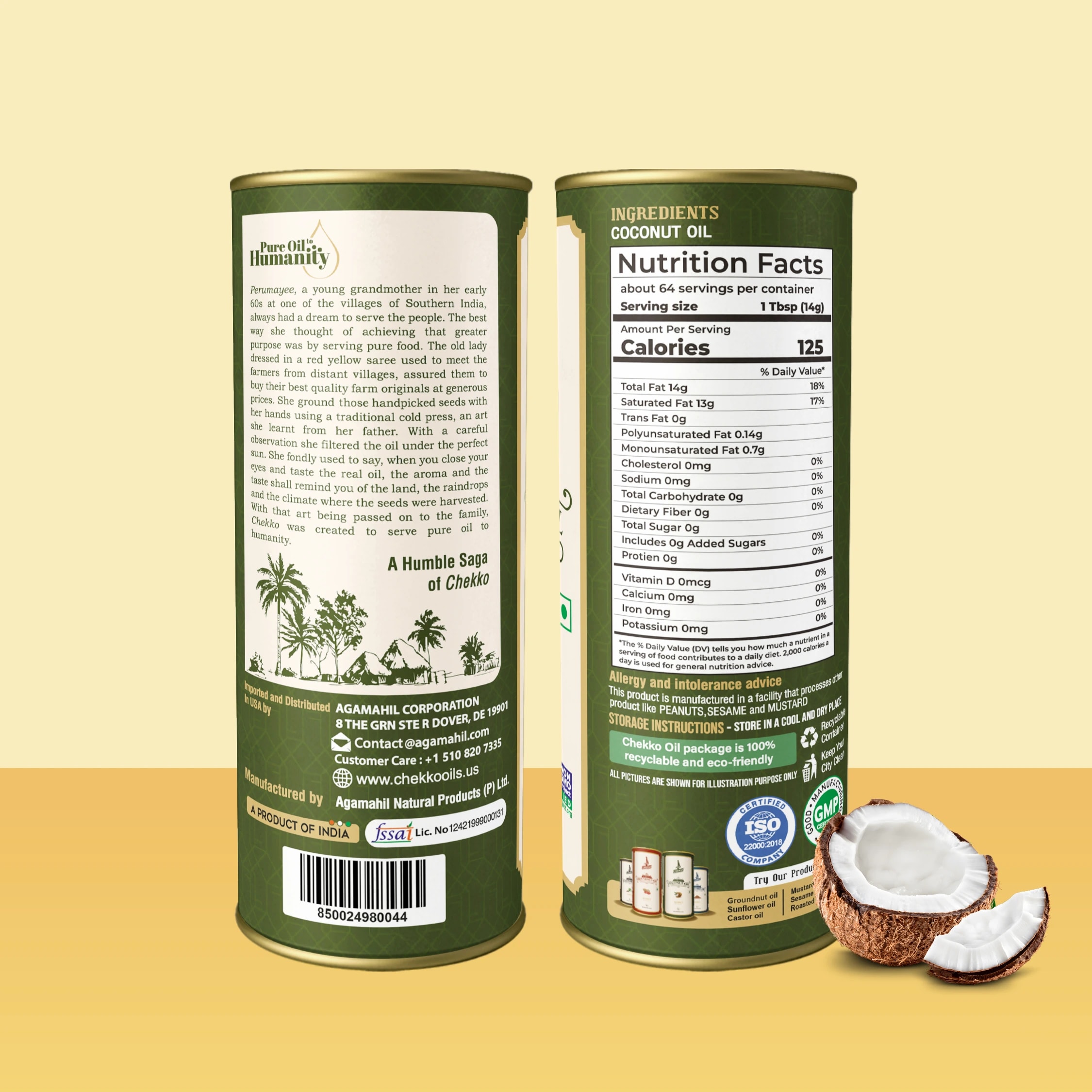 Chekko Cold Pressed Virgin Coconut Oil - Image 2