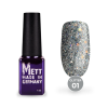 Гель-лак Mett Expert Glitter No01 Сріблясто-жовтогарячий 7 г