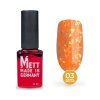 Кольорова база Mett Expert Summer vibes base №03 Mango Tango Помаранчева зі срібною поталлю 12 г