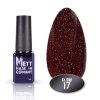 Гель-лак Mett Glow 017, світловідбивний, яскраво-бордовий 7 мл