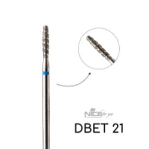 Фреза алмазная ТОРНАДО ЦИЛИНДР DBET 21 Nice for you синий