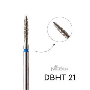 Фреза алмазная ТОРНАДО ПЛАМЯ DBHT 21 Nice for you синее