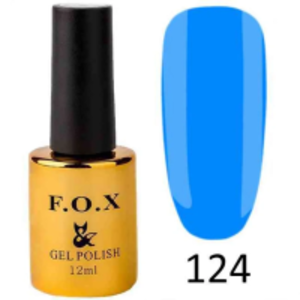Гель лак F.O.X. Pigment №124 (голубий, емаль), 12мл