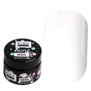 Kira Nails Acryl Gel - White, 15 г