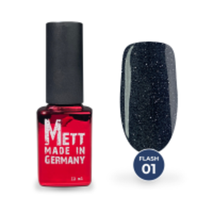 Світловідбивний гель-лак Mett Expert Flash №01 Графіт 12 г