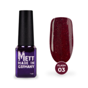 Світловідбивний гель-лак Mett Expert Flash №03 Червоний 7 г