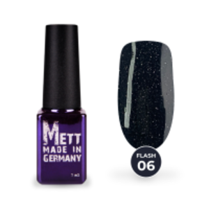 Світловідбивний гель-лак Mett Expert Flash №06 Чорний 7 г