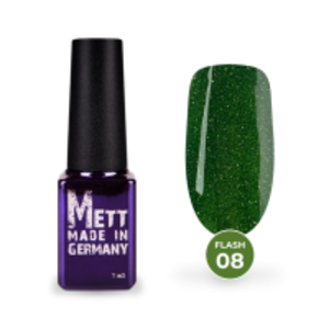 Світловідбивний гель-лак Mett Expert Flash №08 Салатовий 7 г