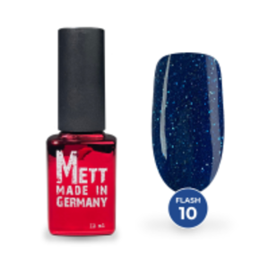 Світловідбивний гель-лак Mett Expert Flash №10 Синій 12 г