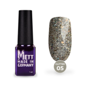 Гель-лак Mett Expert Glitter №05 Золотистий 7 г