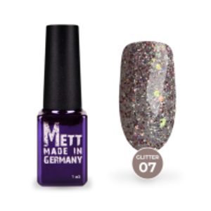 Гель-лак Mett Expert Glitter №07 Рожевий 7 г