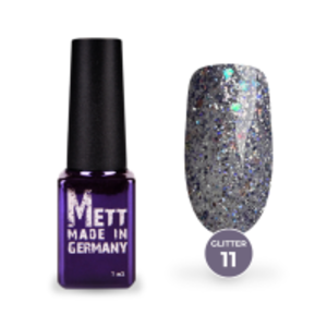 Гель-лак Mett Expert Glitter №11 Сріблясто-фіолетовий 7 г