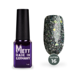 Гель-лак Mett Expert Glitter №16 Сріблясто-блакитний 7 г