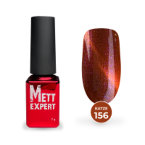 Гель-лак Mett Expert Котяче око Katze №156 Червоно-рожевий 7 г