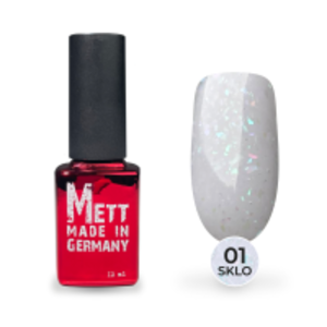 Камуфлювальна база Mett Expert SKLO base №01 Ніжно-рожева з блакитною та фіолетовою поталлю 12 г