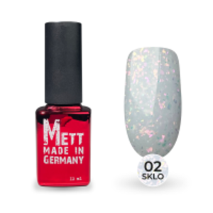 Камуфлювальна база Mett Expert SKLO base №02 Молочна з золотою та рожевою поталлю 12 г