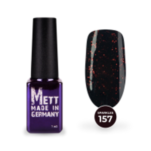 Гель-лак Mett Expert Sparkles collection №157 Темно-бордовий з шимером 7 г