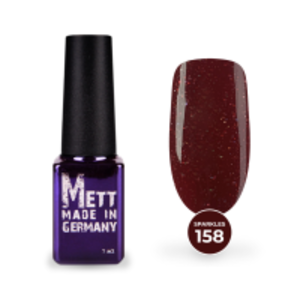 Гель-лак Mett Expert Sparkles collection №158 Бордовий з шимером 7 г
