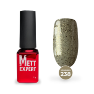 Гель-лак Mett Expert Sparkles collection №238 Шампань з золотою крихтою 7 г