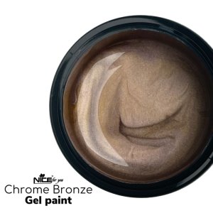 Металізована гель-фарба Nice for you Chrome Bronze 5 г