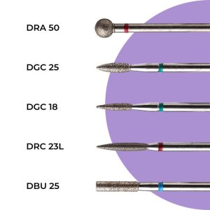 Набір фрез Nice for you №4 DGC25 DGC18 DRC23L DBU25 DRA40