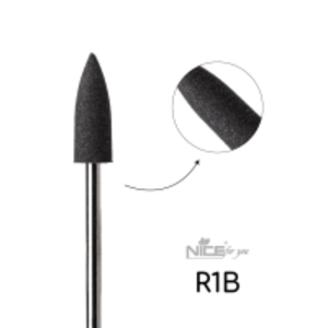 Силиконова фреза КОНУС средній черний R1B Nice for you