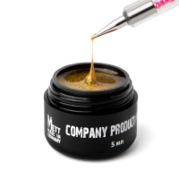 Гель-павутинка 3D Mett Expert для манікюру №F003 Золото 5 г