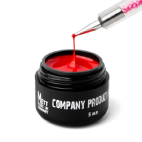 Гель-павутинка 3D Mett Expert для манікюру №F005 Червона 5 г