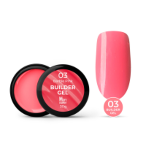 Гель для нарощування Mett Expert Builder gel Barbie pink №03 Малиновий 30 г
