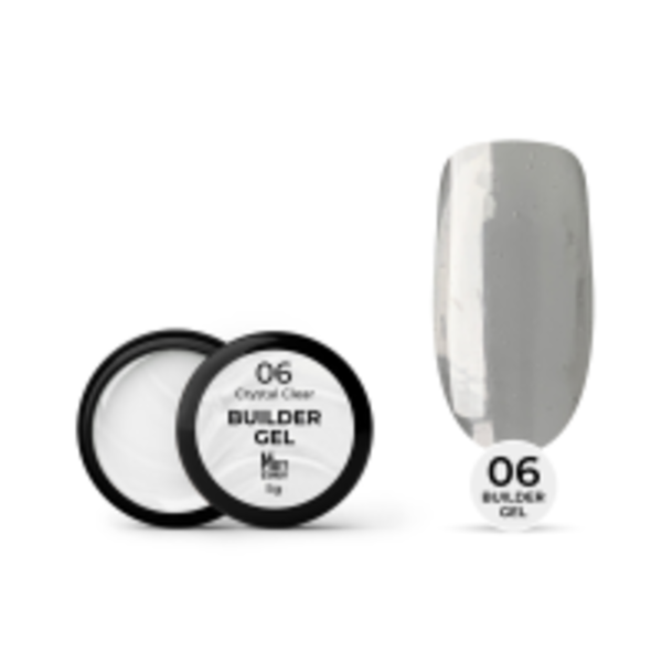 Гель для нарощування Mett Expert Builder gel Crystal clear №06 Прозорий 5 г