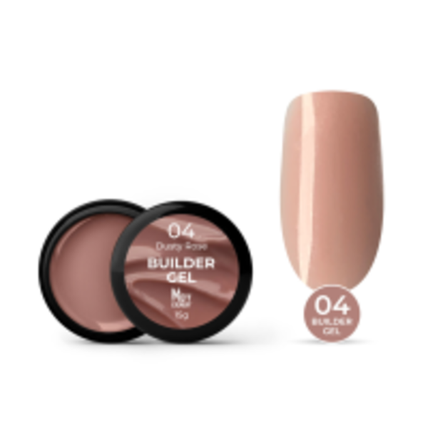 Гель для нарощування Mett Expert Builder gel Dusty rose №04 Попеляста троянда 15 г