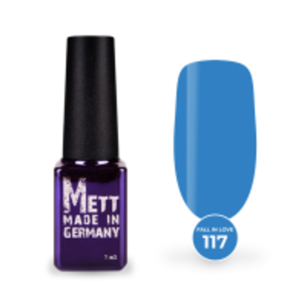 Гель-лак Mett Expert Fall in love collection №117 Синьо-блакитний 7 г