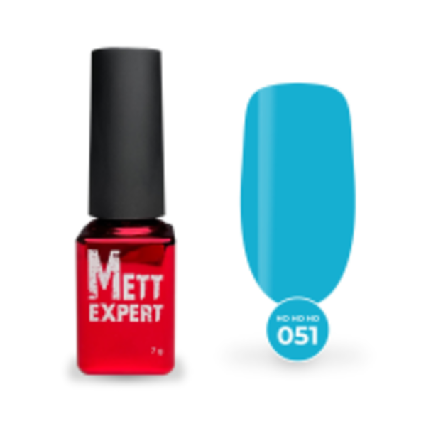 Гель-лак Mett Expert HO HO HO №051 Середньо-блакитний 7 г